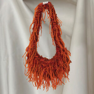 Orange shoulder bag