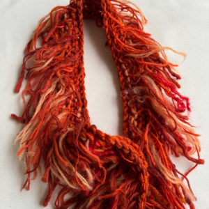 Alternative view of Burnt orange scarf