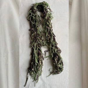Velvet green scarf