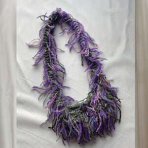 Green & purple crossbody bag