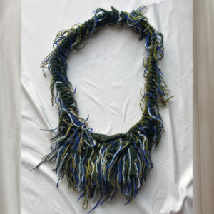 Green & blue crossbody bag