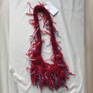 Red & blue crossbody bag