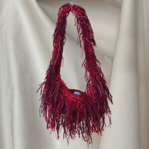 red shoulder bag