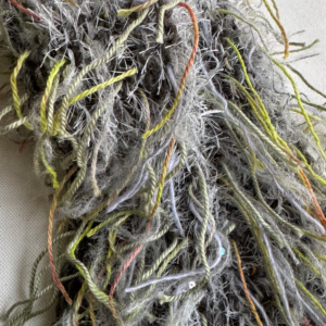 Alternative view of Grey & green scarf