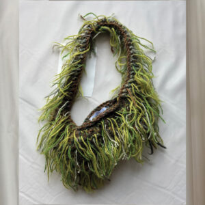 Green & brown shoulder bag