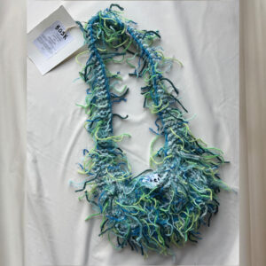 Blue & green crossbody bag