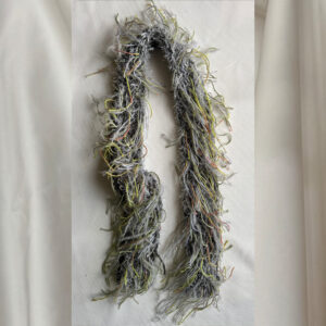 Grey & green scarf